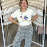 Cheetahlicious Wide Leg Pants