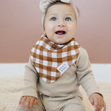 Gingham Muslin Bib