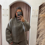 Yours Truly Sweater Set - Grey