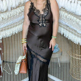 Black Tie Optional Lace Maxi Dress