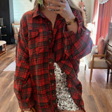 Buffalo Check Oversized Plaid Top