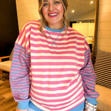 Cotton Candy Stripes Sweater