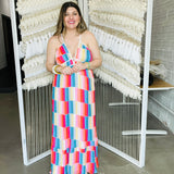 Sunset Carousel Maxi Dress