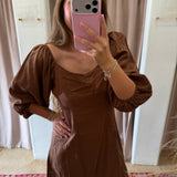 Big Bend Bubble Sleeve Mini Dress