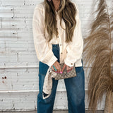 Cloud Gauze Button Down Top