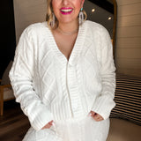 Gemma Cable Pant - Vanilla Ice