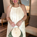 Summer Crochet Halter Maxi Dress - Merope