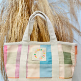 Mini Rainbow Canvas Tote Bag