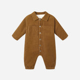 Cord Baby Jumpsuit - Golden