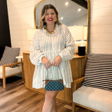 Hamptons Striped Mini Dress