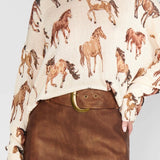 {MUMU} Maverick Mini Skirt - Chestnut Brown Faux Leather