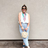 Crisp White Statement Bubble Top