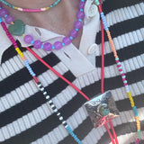Jade Heart Purple Necklace
