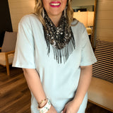 Members Only Lace Dress - Blue