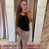 Shine Bright Sequin Midi Skirt