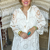 The Daylight Eyelet Dress - White