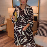 City View Maxi Dress - Zebra