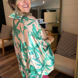 Emerald Lily Oversized Blouse Top