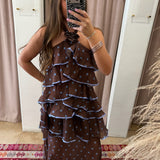 Ruffle Me Up Polka Dot Maxi Dress