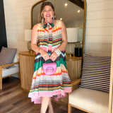 Bold Impressions Stripe Midi Dress - Multi