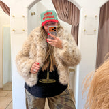 Leopard Faux Fur Coat