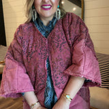 Pink Bloom Quilted Coat
