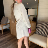 Yacht Club Stripe Shirt Dress