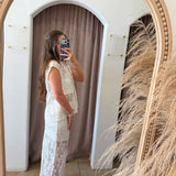 Made To Mesh Sequin Top - Cream
