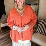 Frankie Boyfriend Cardigan - Red
