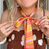Pink Plaid Twilly
