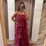 The Polka Dot Tiered Maxi Dress