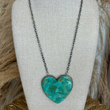 Large Heart Turquoise Necklace