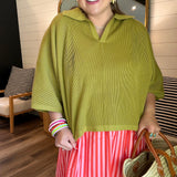 Martini Olive Polo Sweater Top