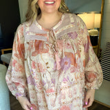 Secret Garden Boho Blouse Tassel Top
