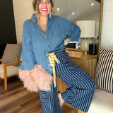 Party Rock Summer Stripe Pants - Blue