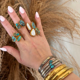 Set Of Turquoise Stack Bracelets (3)