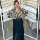 Ever After Lace Maxi Skirt - Black