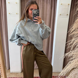Velvet Rose Garden Joggers - Olive