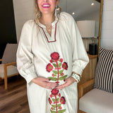 Merry Boho Embroidered Maxi Dress