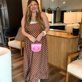Latte Love Polka Dot Maxi Dress