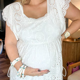 {Spell} Yaya Lace Kaftan - Antique White
