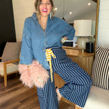 Party Rock Summer Stripe Pants - Blue