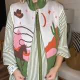 Wild West Threads Sweater Cardigan - Beige