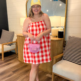 Picnic Red Plaid Mini Dress