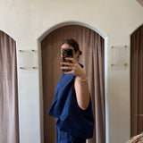 Electric Navy Stripe Top