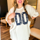 Varsity Oversized Tee - White