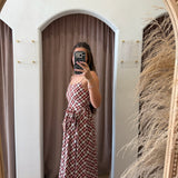 Beatrice Plaid Maxi Dress - Holiday Tartan