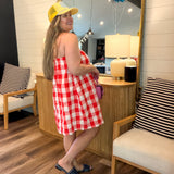 Picnic Red Plaid Mini Dress