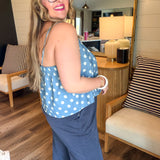 Denim Daze Polka Dot Tank