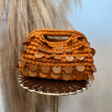 Sequin Handbag - Orange